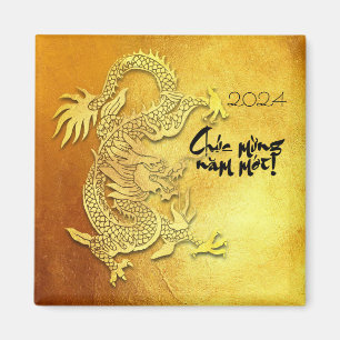 Aimant Année dragon personnalisé Y Salutation Vietnamese