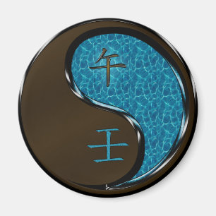 Aimant Année du Cheval de l'eau
