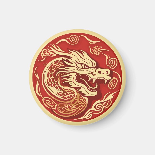 Aimant Année Du Dragon (Devant)