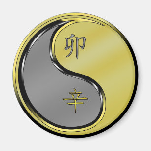 Aimant Année du lapin métallique