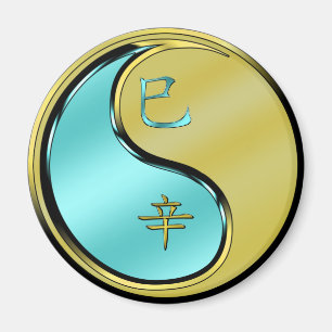 Aimant Année du serpent métallique