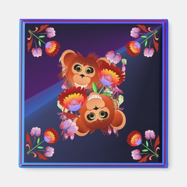 Aimant Année Du Singe (Devant)