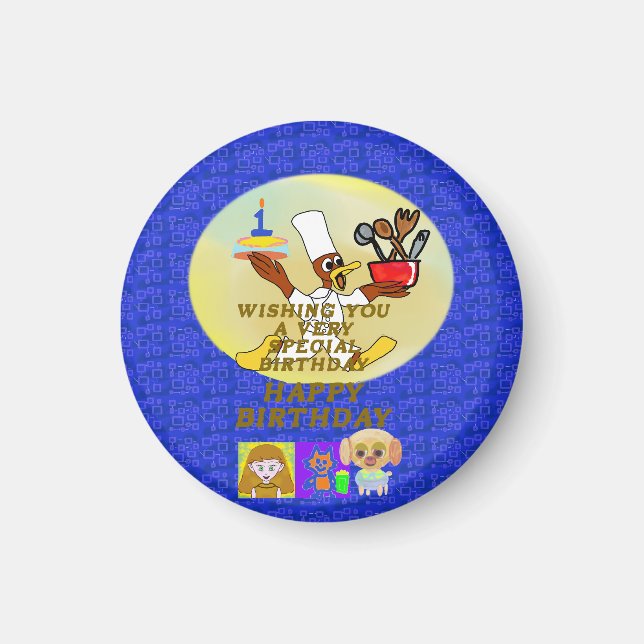 Aimant Anniversaire (Devant)