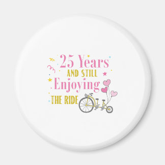 Aimant Anniversaire 25 ans profiter de la promenade