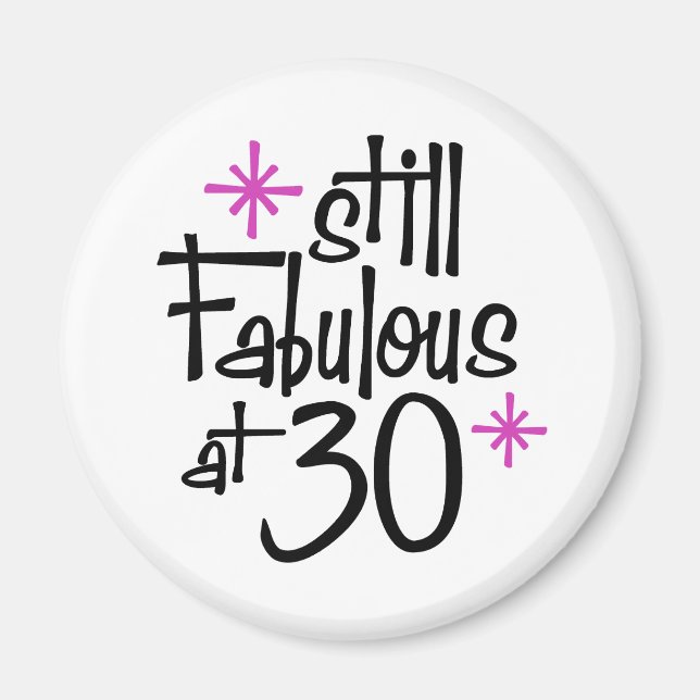 Aimant Anniversaire 30 ans (Devant)