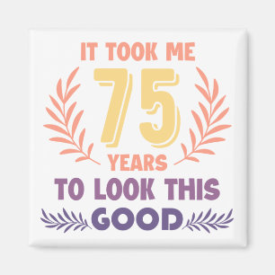 Aimant Anniversaire 75 ans