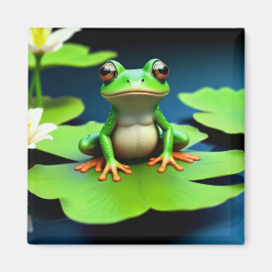 Aimant Anniversaire de la grenouille adorable