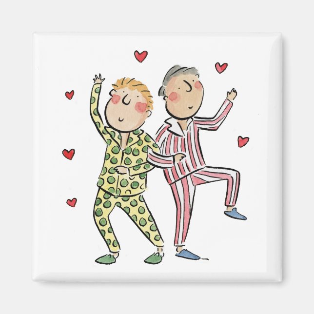 Aimant Anniversaire de la soie (Devant)