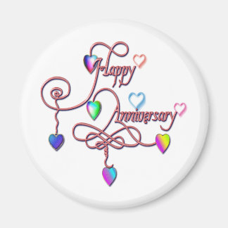 Aimant anniversaire du coeur