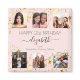 Anniversaire photo collage rose or meilleurs amis