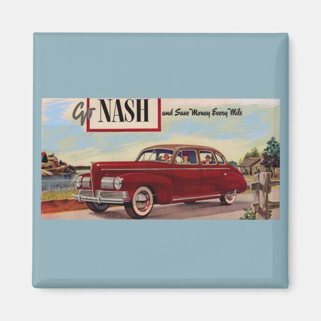 Aimant Annonce automobile Nash 1941 (Devant)