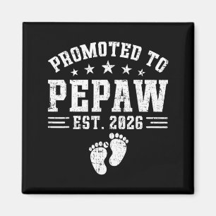 Aimant Annonce de bébé Pepaw Est 2026 promu Pepaw