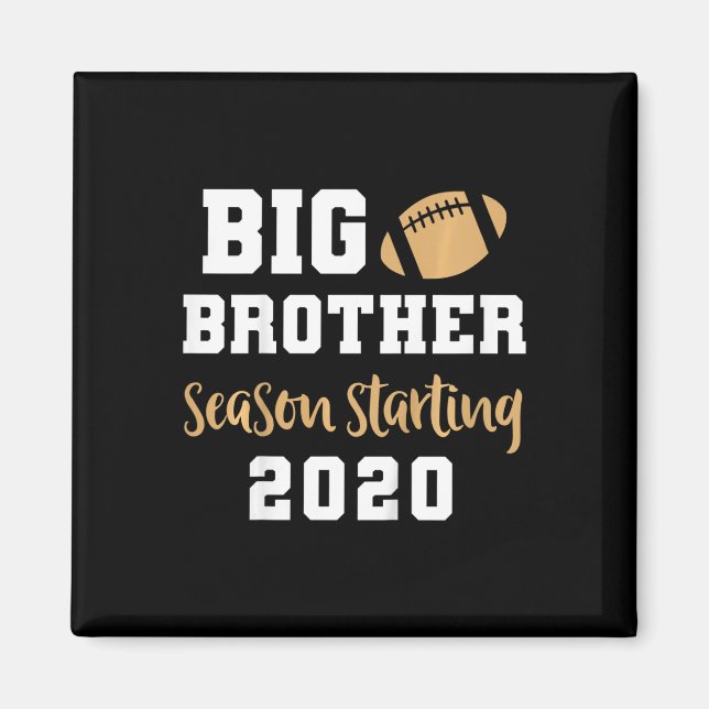 Aimant Annonce de grossesse de Footbyll Big Brother pour  (Devant)