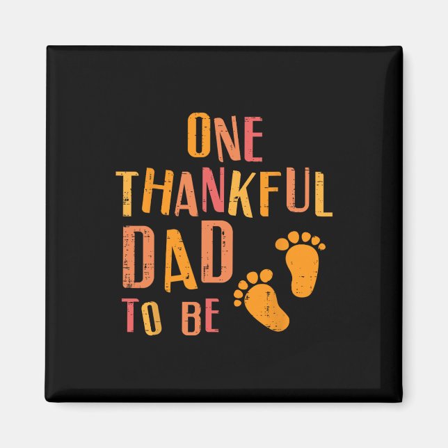 Aimant Annonce de grossesse pour papa à remercier à Thank (Devant)