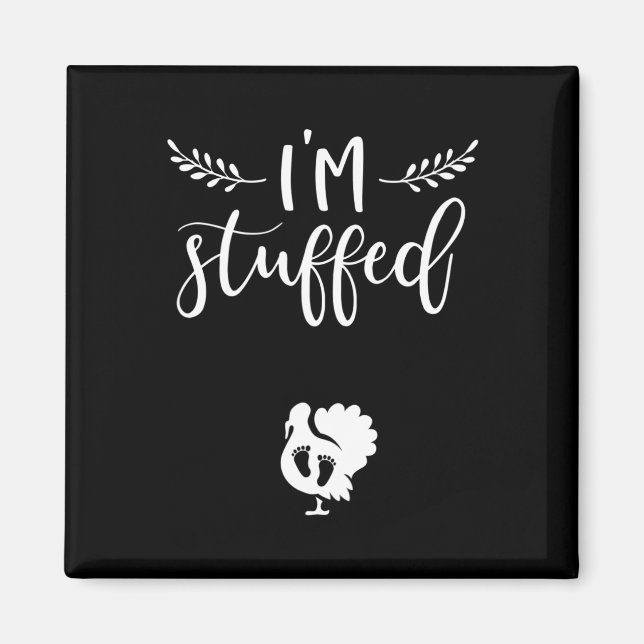 Aimant Annonce de grossesse pour Thanksgiving Bébé Dinde  (Devant)