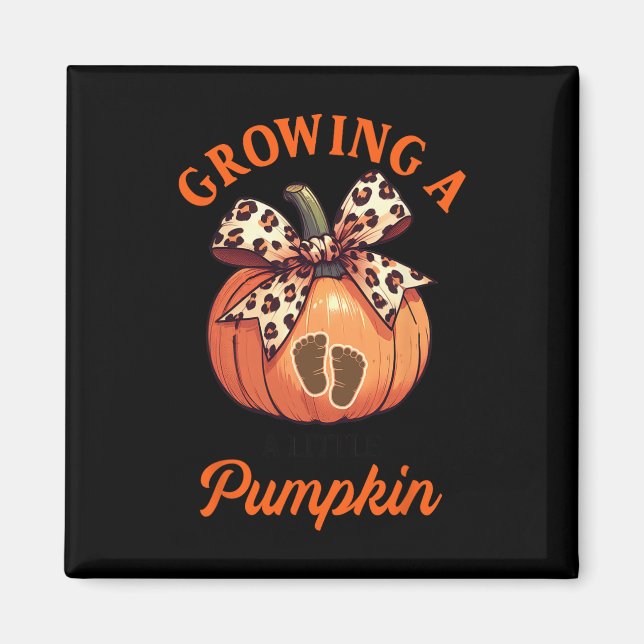 Aimant Annonce de Grossesse Thanksgiving Croissance Petit (Devant)