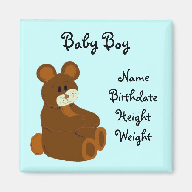 Aimant Annonce de naissance (Devant)