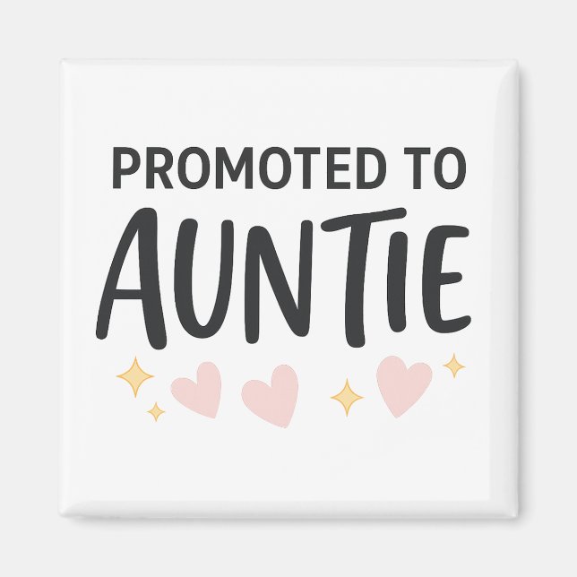 Aimant Annonce de Promotion Tatie Mignonne (Devant)