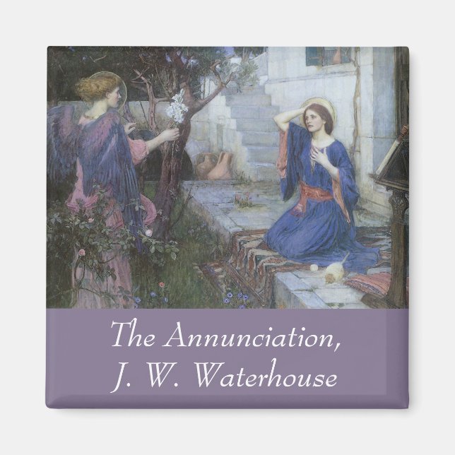 Aimant Annonciation de John William Waterhouse (Devant)