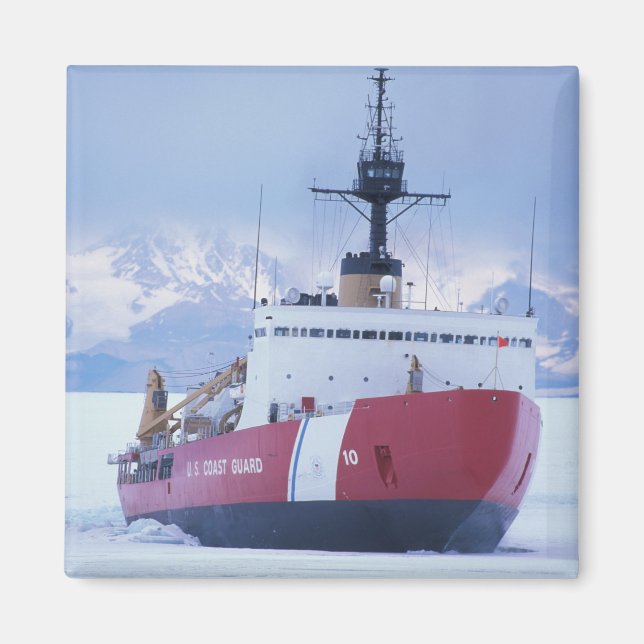Aimant Antarctique, île Ross, station McMurdo, USCG (Devant)