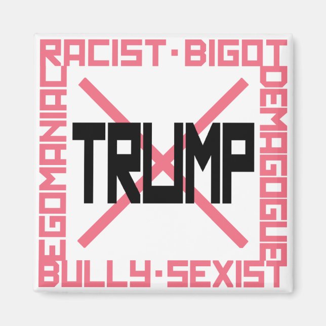 Aimant anti-Trump (Devant)