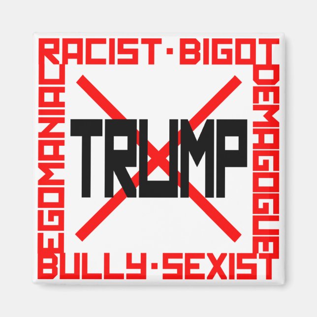 Aimant Anti-Trump (Devant)
