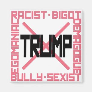 Aimant Anti-Trump Pink