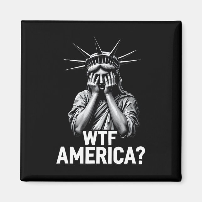 Aimant Anti-trump Political And Democracy Wtf America 2  (Devant)