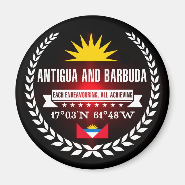 Aimant Antigua-et-Barbuda (Devant)