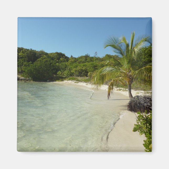 Aimant Antiguan Beach Beautiful Tropical Landscape (Devant)