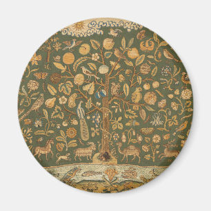 Aimant Antique anglais broderie au point d'aiguille Arbre