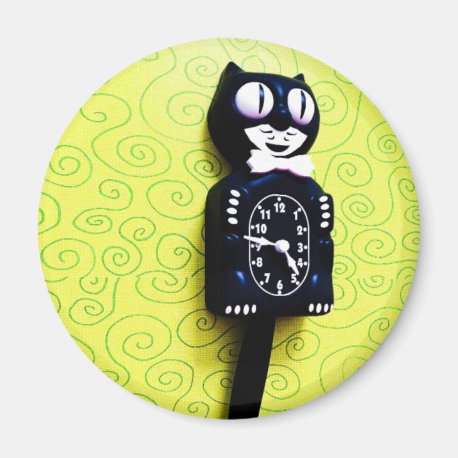 Aimant Antique kit Cat Horloge Magnat (Devant)
