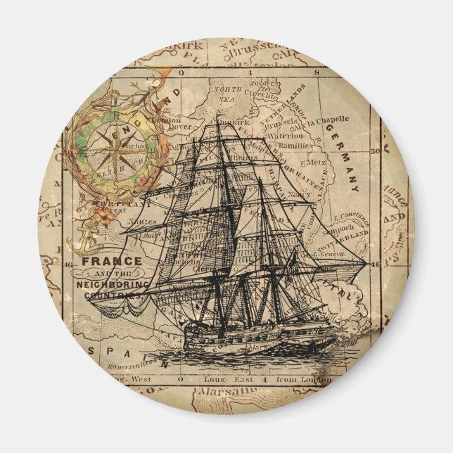 Aimant Antique Old General France (Devant)