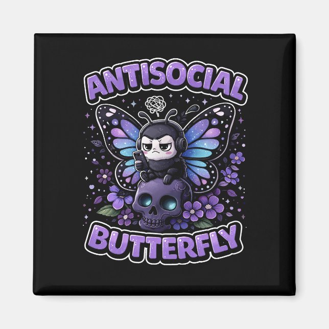 Aimant Antisocial Butterfly (Devant)