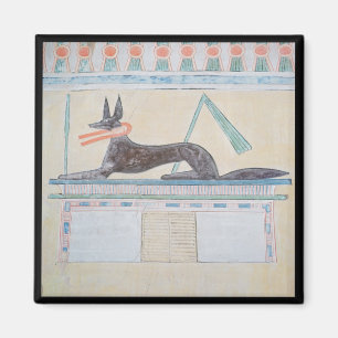 Aimant Anubis, un dieu égyptien des morts
