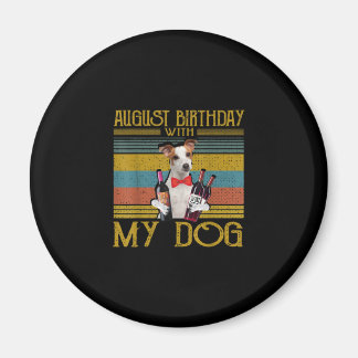 Aimant Août Anniversaire Avec Mon Jack Russell Chien 2020