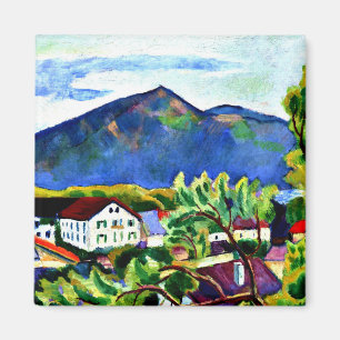 Aimant Août Macke - Paysage de printemps à Tegernsee