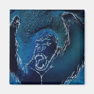 Aimant Ape dans Azure Blue