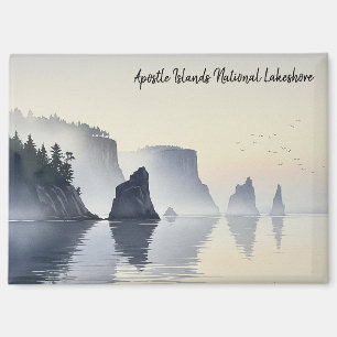Aimant Apostles Îles Nationales Lakeshore Aquarelle