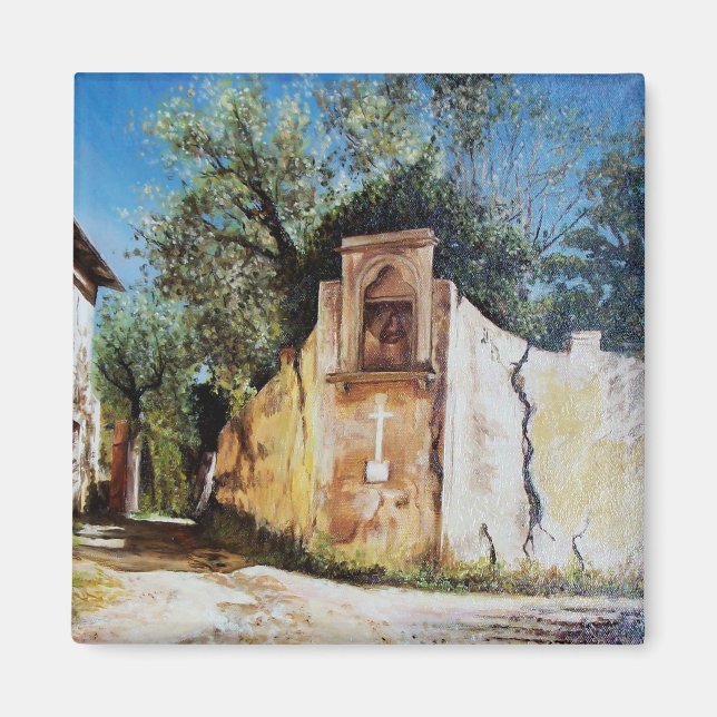 Aimant APRÈS-MIDI DANS RIMAGGIO/vue de la Toscane (Devant)