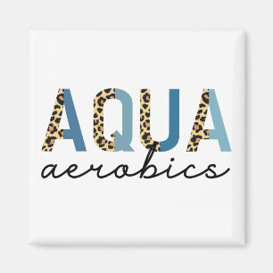 Aimant Aqua Aerobics Empreinte Cheetah Livres d'aquagym