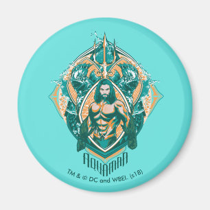 Aimant Aquaman   Graphique Aquaman & Trenchers