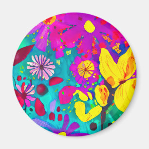 Aimant Aquarelle Ami Fleurs sauvages