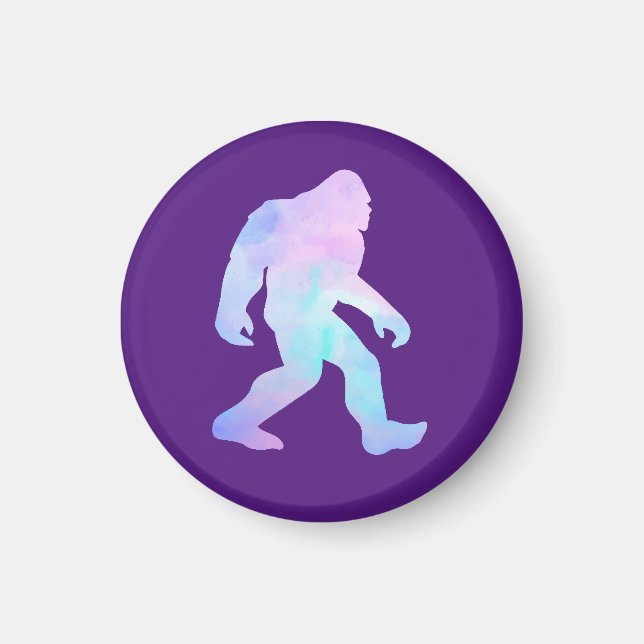 Aimant Aquarelle Bigfoot (Devant)