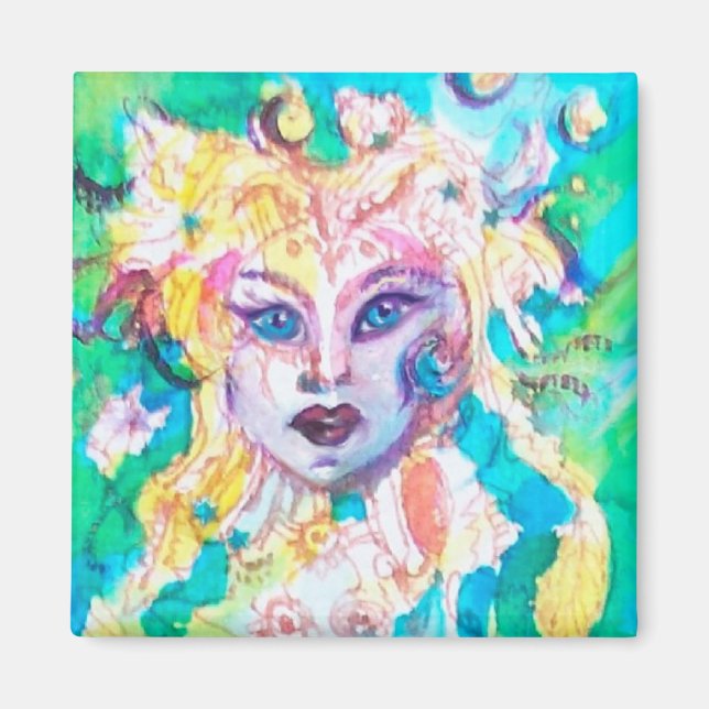 Aimant Aquarelle de l'Imaginaire de la table FAIRY (Devant)
