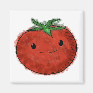 Aimant Aquarelle de tomate mignonne