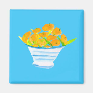 Aimant Aquarelle d'orange