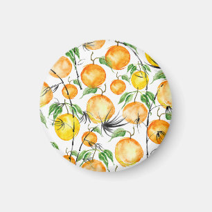 Aimant Aquarelle en bambou : motif sans couture dans la j