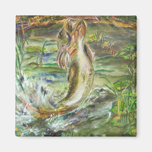 Aimant Aquarelle Fish Art Magazine (Devant)