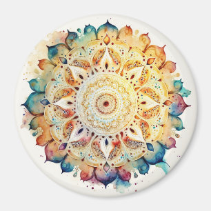Aimant Aquarelle Mandala